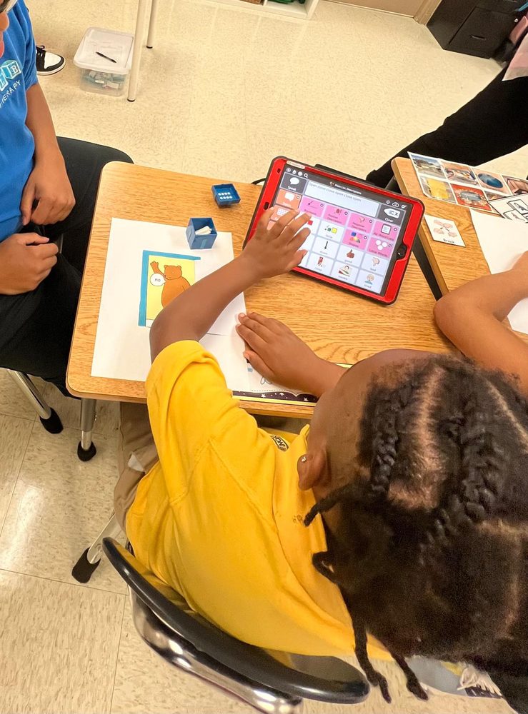 A student using technology-based learning